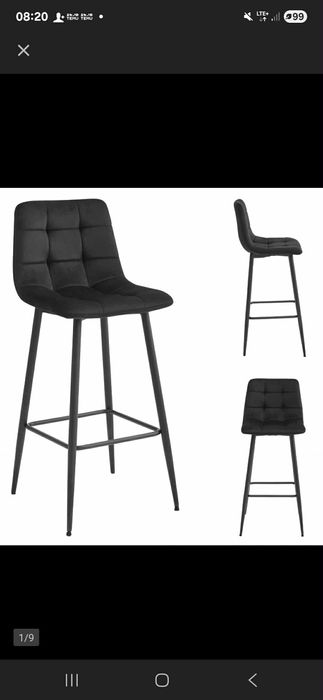 Hokery  2 szt . Czarne