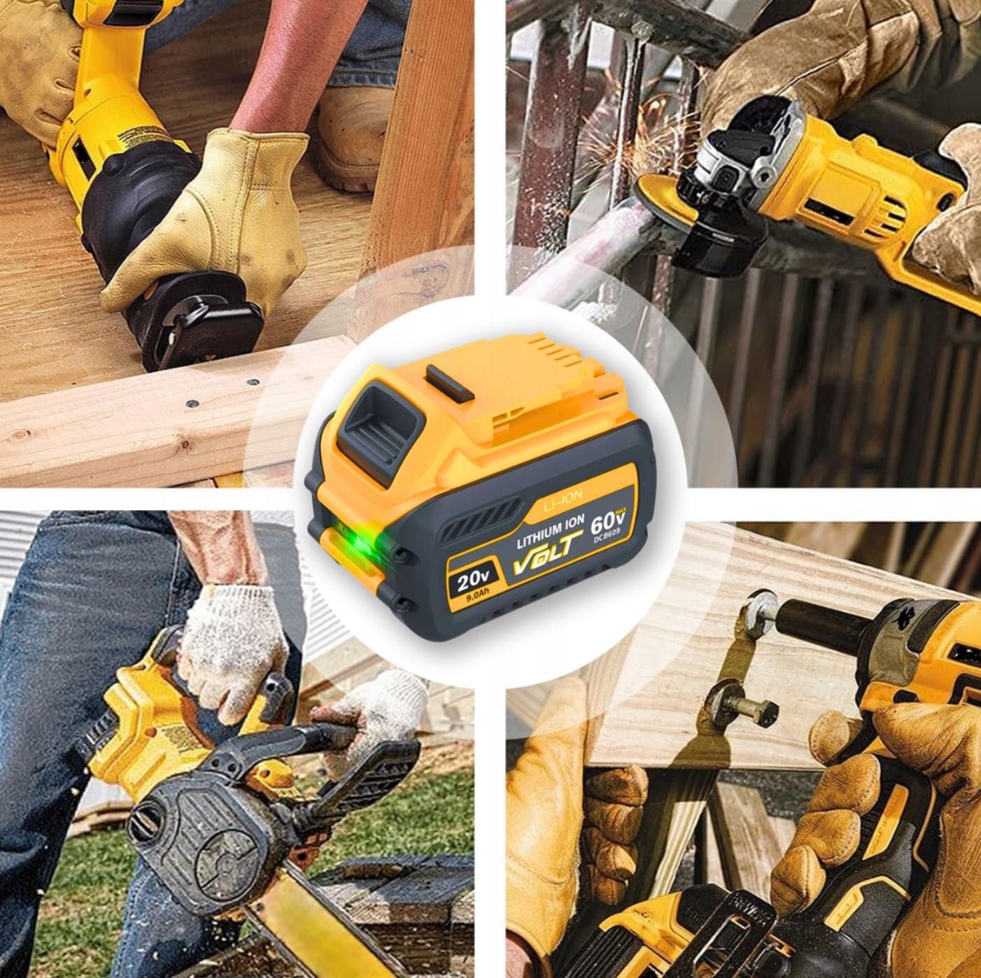 AKUMULATOR Bateria Mocna Zamiennik DO DEWALT 20V 6Ah + ładowarka