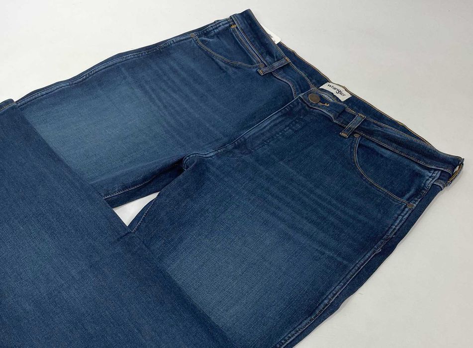 Spodnie męskie jeansy Wrangler Larston 812 Green Fuzz W38 L32