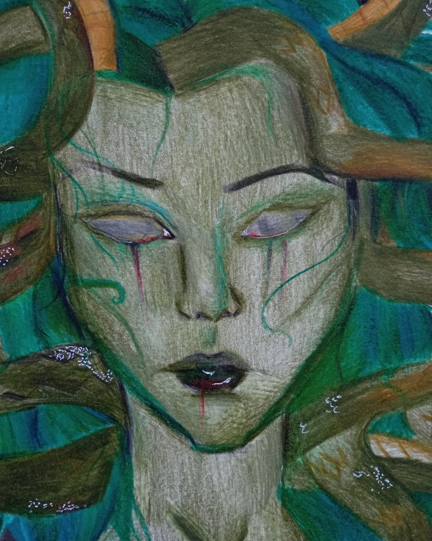 Arte da "Medusa" feita por mim