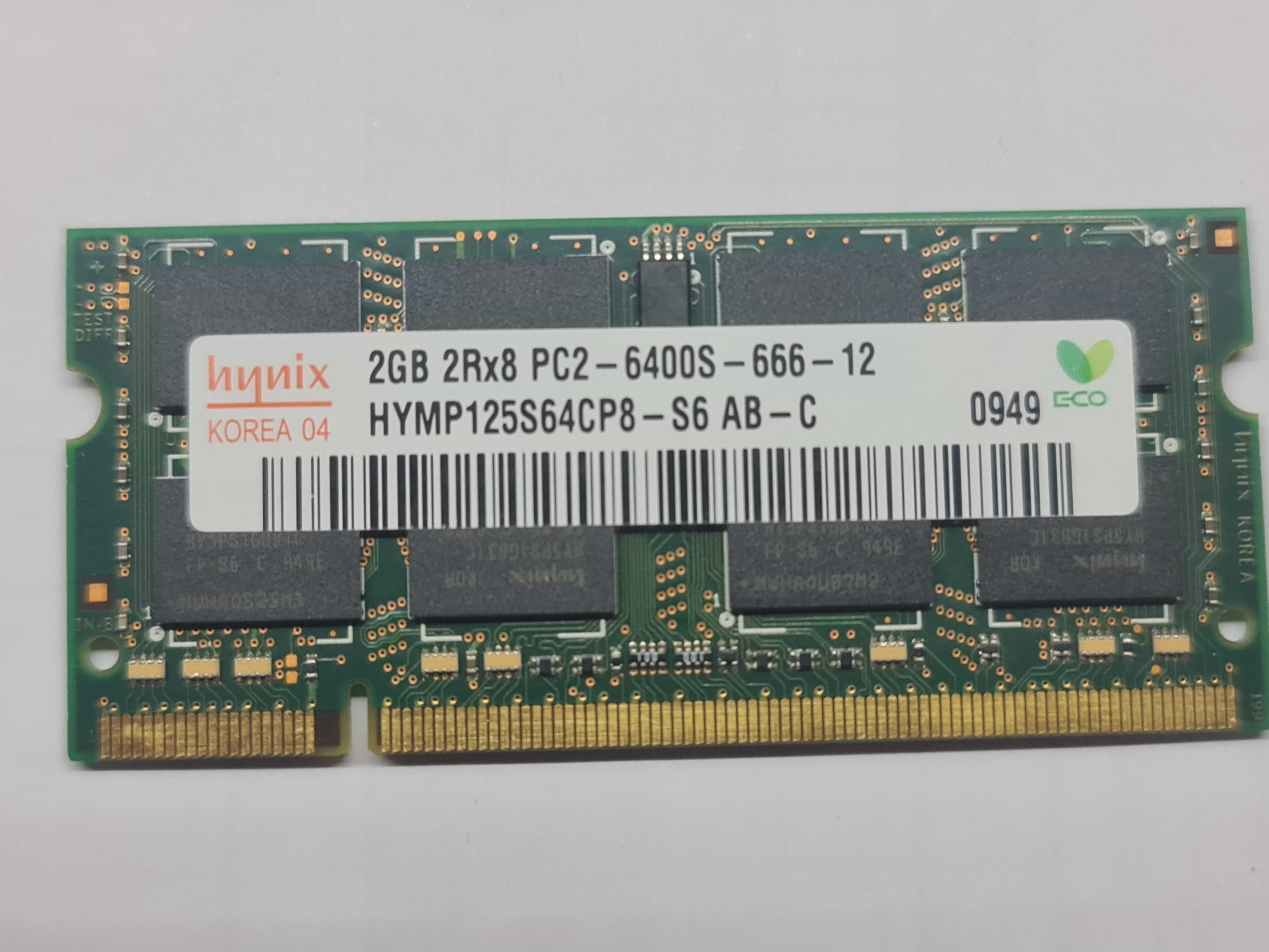 Memória RAM 2GB HYNIX   HYMP125S64CP8-S-AB   PC2-6400S-666-12