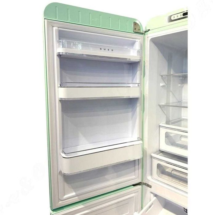 Холодильник SMEG FAB 32 LPG5 / бірюзовий, ретро дизайн, бу, Італія