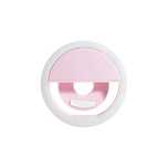 Lampa LED Ring do selfie na telefon RK-12 różowa