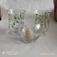 Стеклянные вазы для свечей