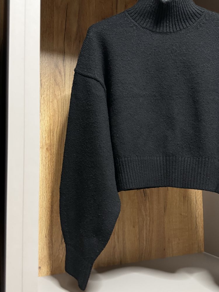 Светр h&m чорний оверсайз
