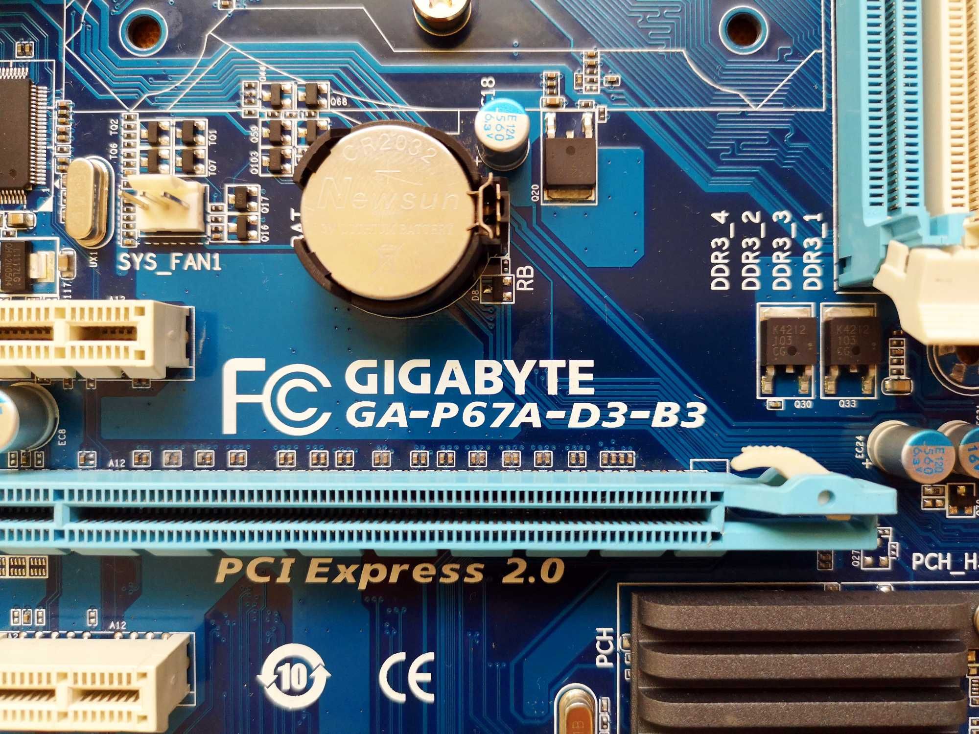 Материнська плата Socket  1155    Gigabyte GA-P67A-D3-B3