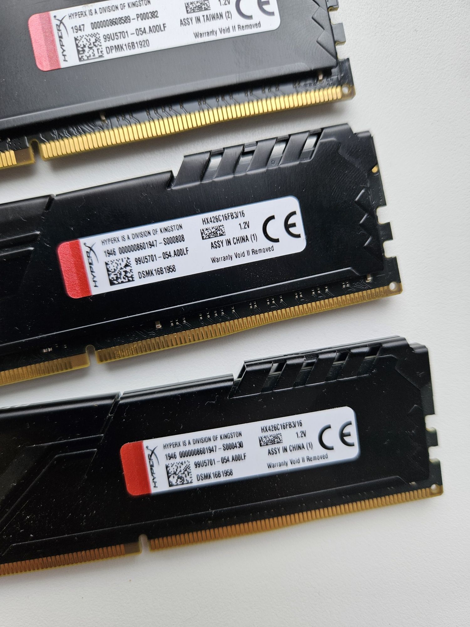 DDR4 16Gb 2666 Kingston hyperx оперативна пам'ять