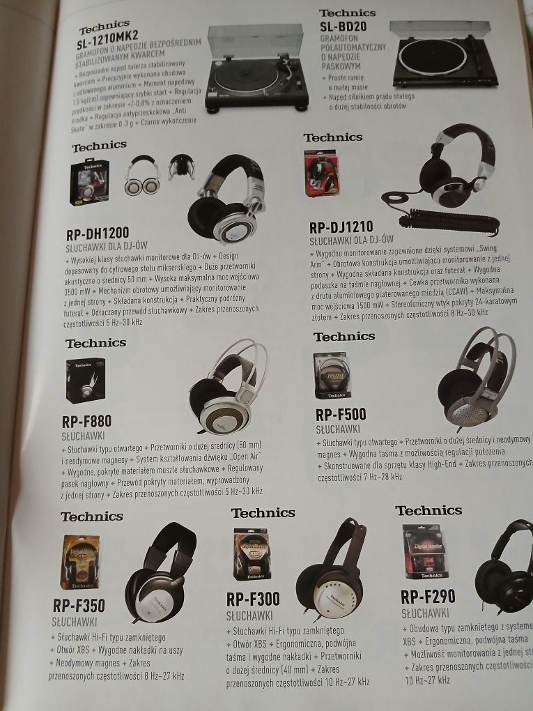 Katalog audio/video Panasonic/Technics z roku 2006