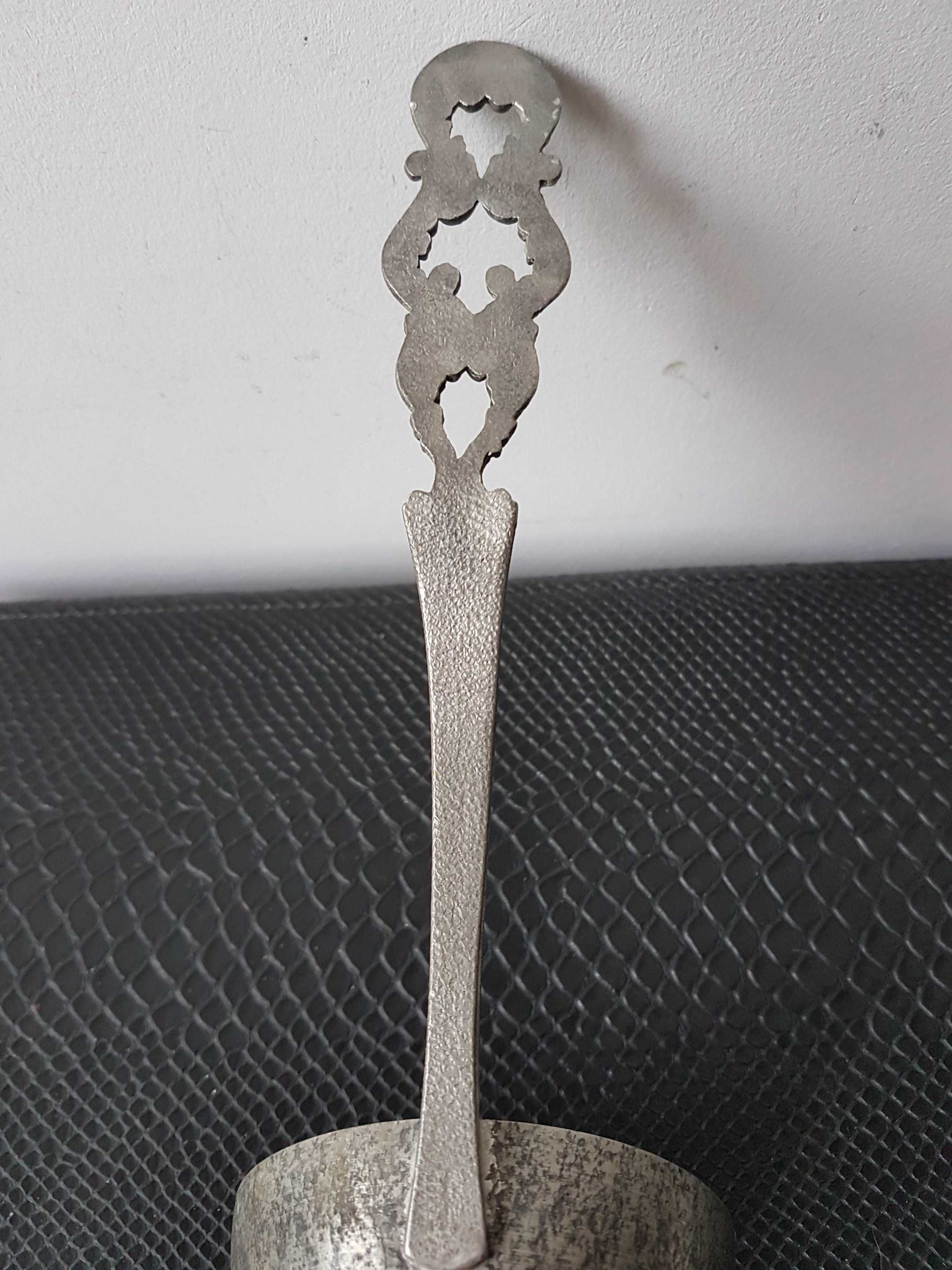 Antyczna cynowa chochla Mastad Pewter Norway Tinn Utwardzona cyna