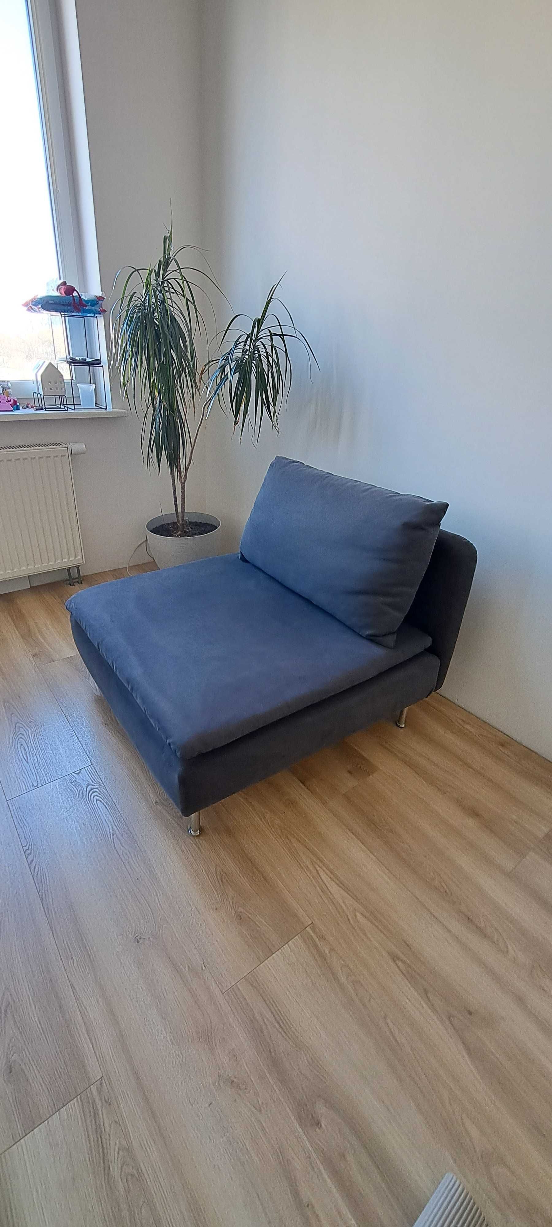 Ikea, sofa Sodernhamn ciemnoszara 1-osobowa