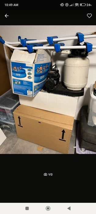 Basen 3.6 + pompa piaskowa, drabinka, mata pod spód