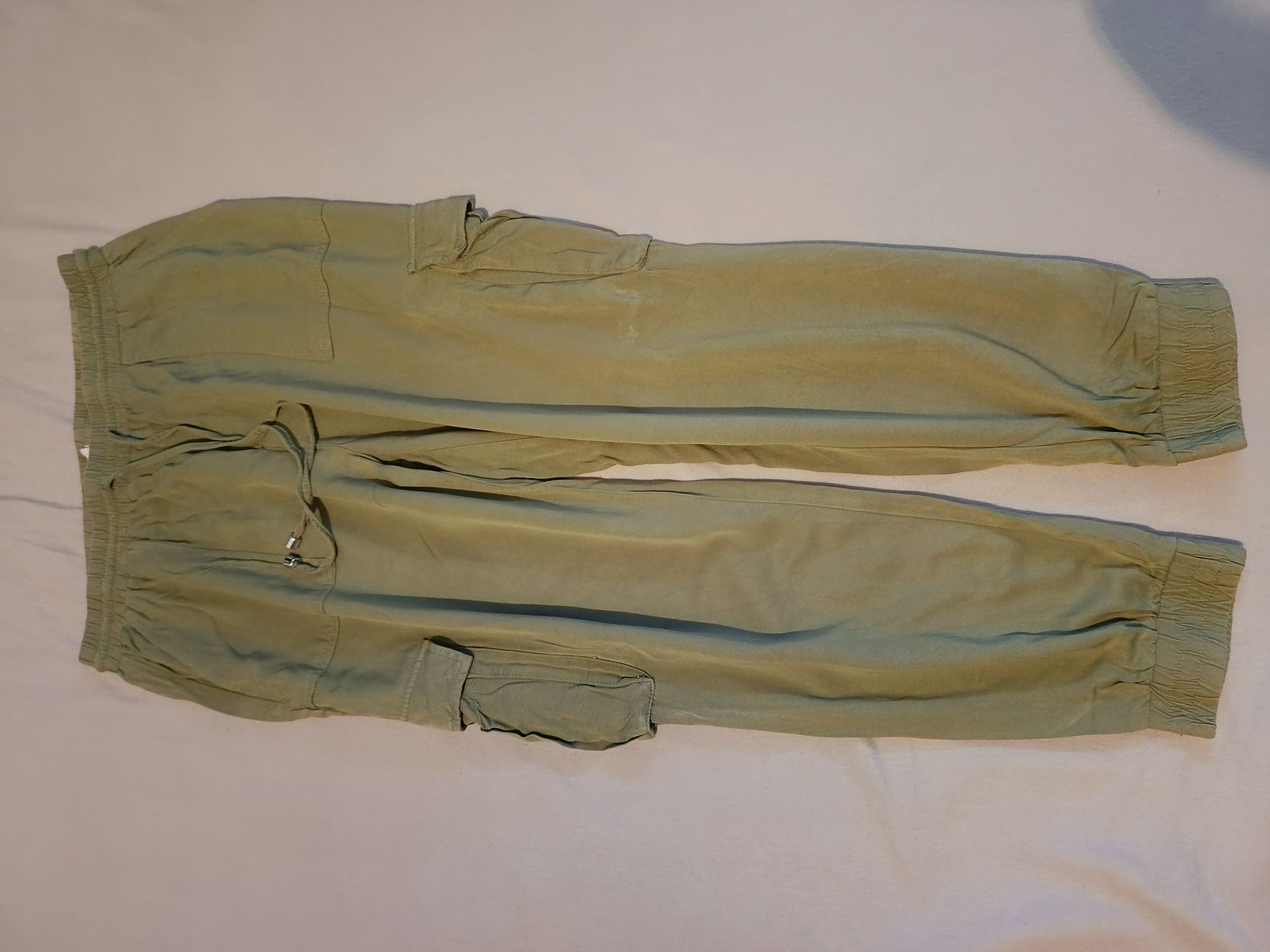 Spodnie Reserved bojówki khaki zielone 40 L