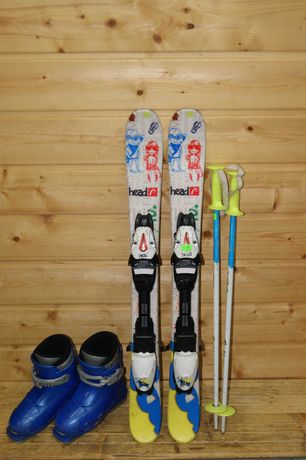 ZESTAW narty dziecięce Head 87 cm + buty narciarskie Alpina 19