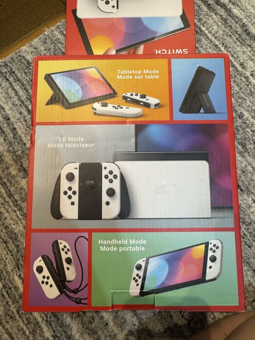 Białe nintendo switch oled