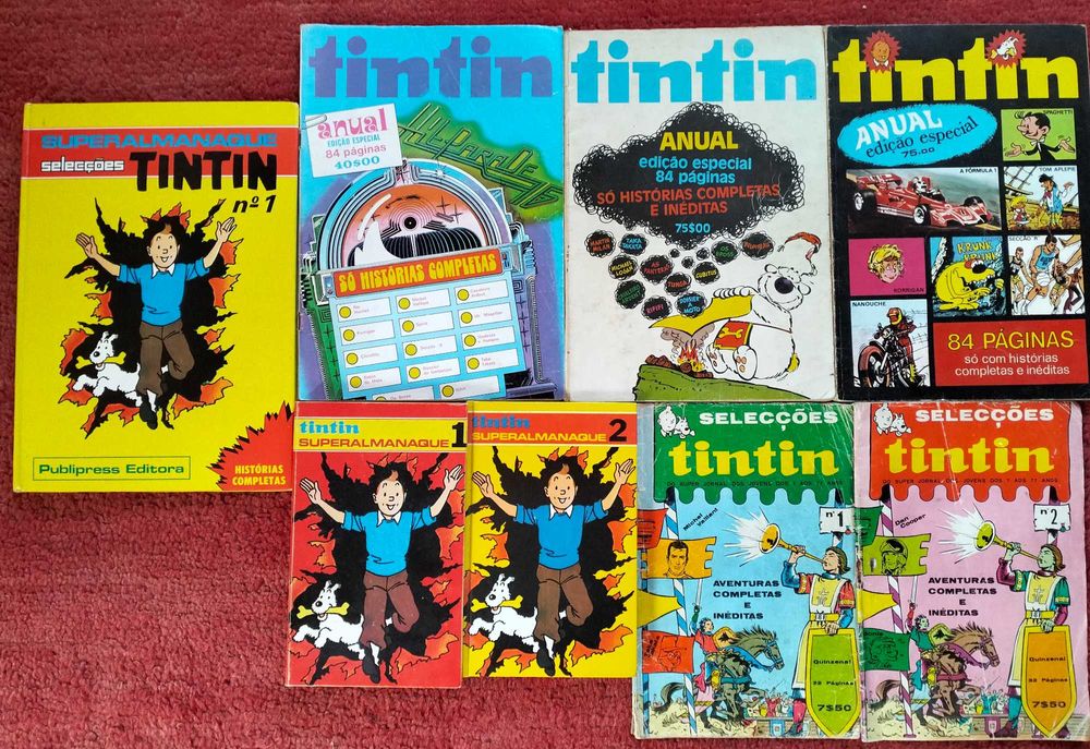 Tintim capa dura e mole / edições especiais