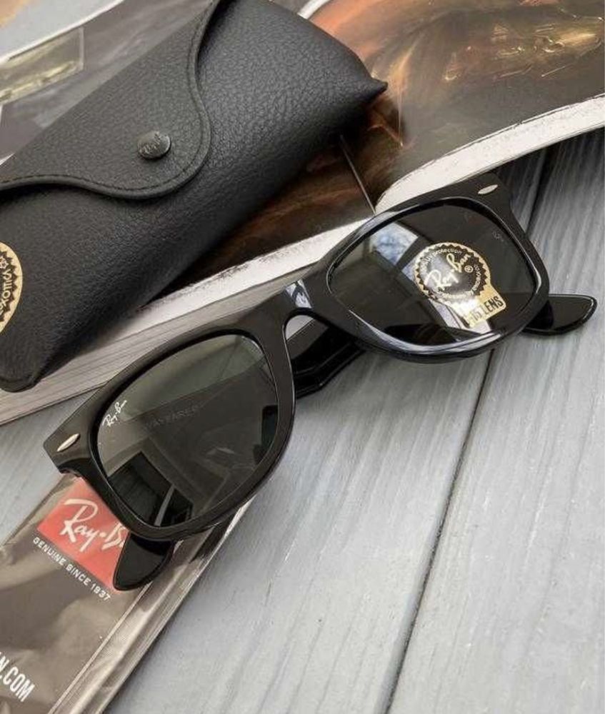 Очки Ray Ban Wayfarer 2140  901 Оригинал черные и коричневые