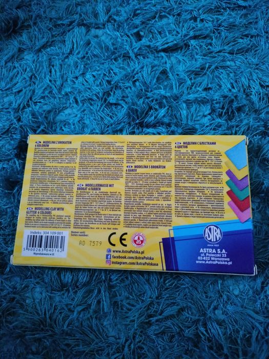 Modelina z brokatem ASTRA