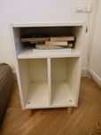 Ikea SMUSSLA Stolik nocny regał biały - stan mega dobry! Po taniości!