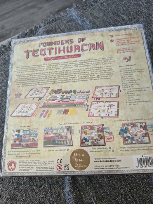 Jogo de tabuleiro Founders of Teotihuacan.