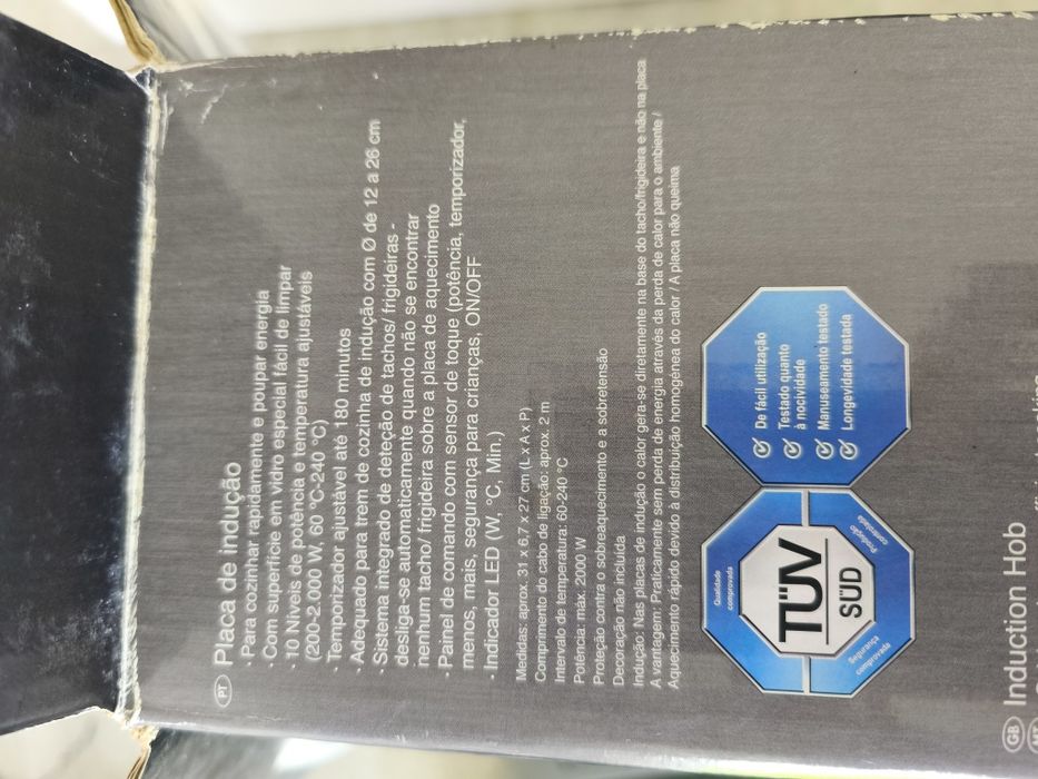 Placa de indução portátil