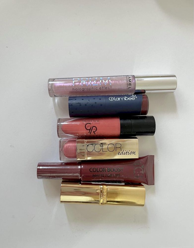 Все новое,Лот,помада,блеск, матовая, loreal,glam bee,lamel