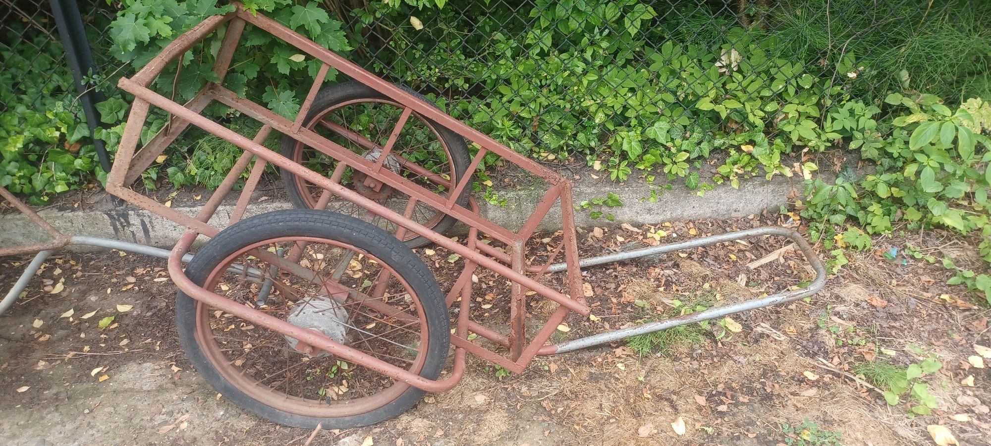 Wózek ogrodowy transportowy do rowera motoru quada