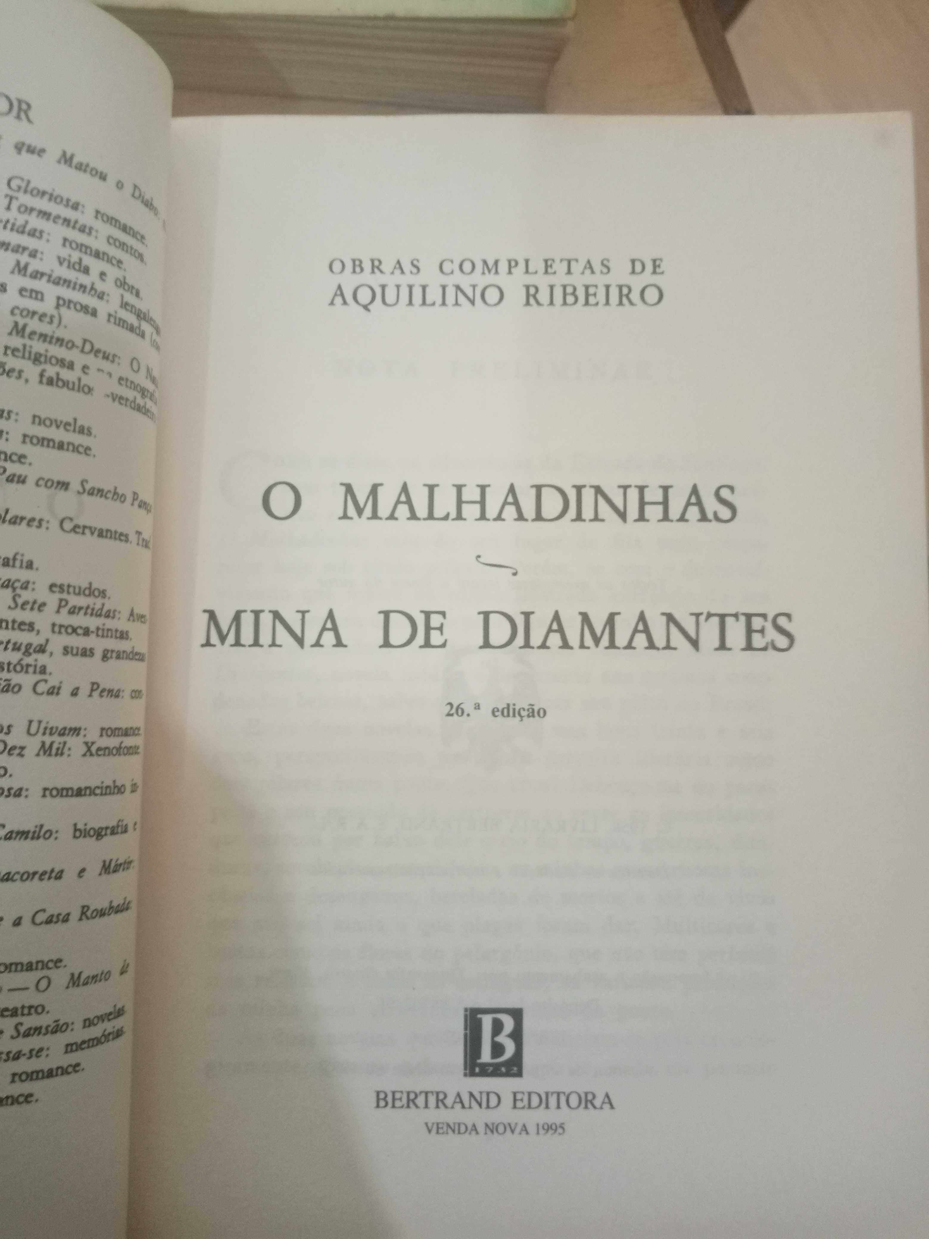 O Malhadinhas, romance de notoriedade de Aquilino Ribeiro