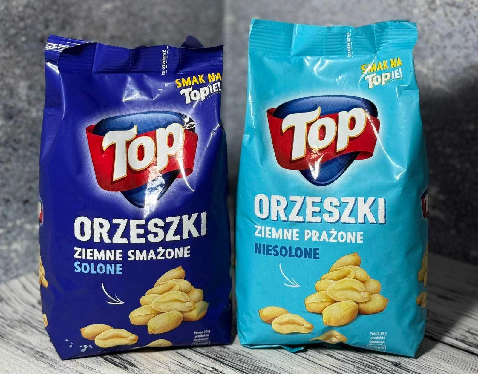 Горішки Top солені та несолені 
Вага 400 грам