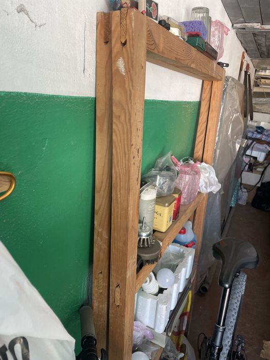 Деревянный каркас (стойки с перемычками) для стелажа кладовки и др.