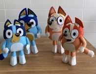 Bonecos Bluey e familia em feltro para festas ou decoração