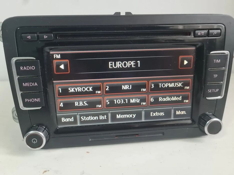 radio rcd510 vw golf vi passat b7 b6 touran tiguan caddy t5 lift + kod