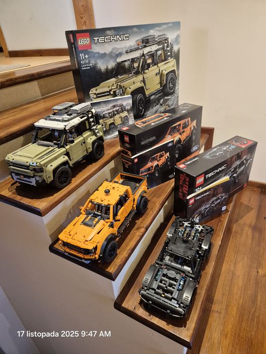 Zestaw Set 3 Lego Technic Defender 42110  Raptor 42126 Batmobil 42127