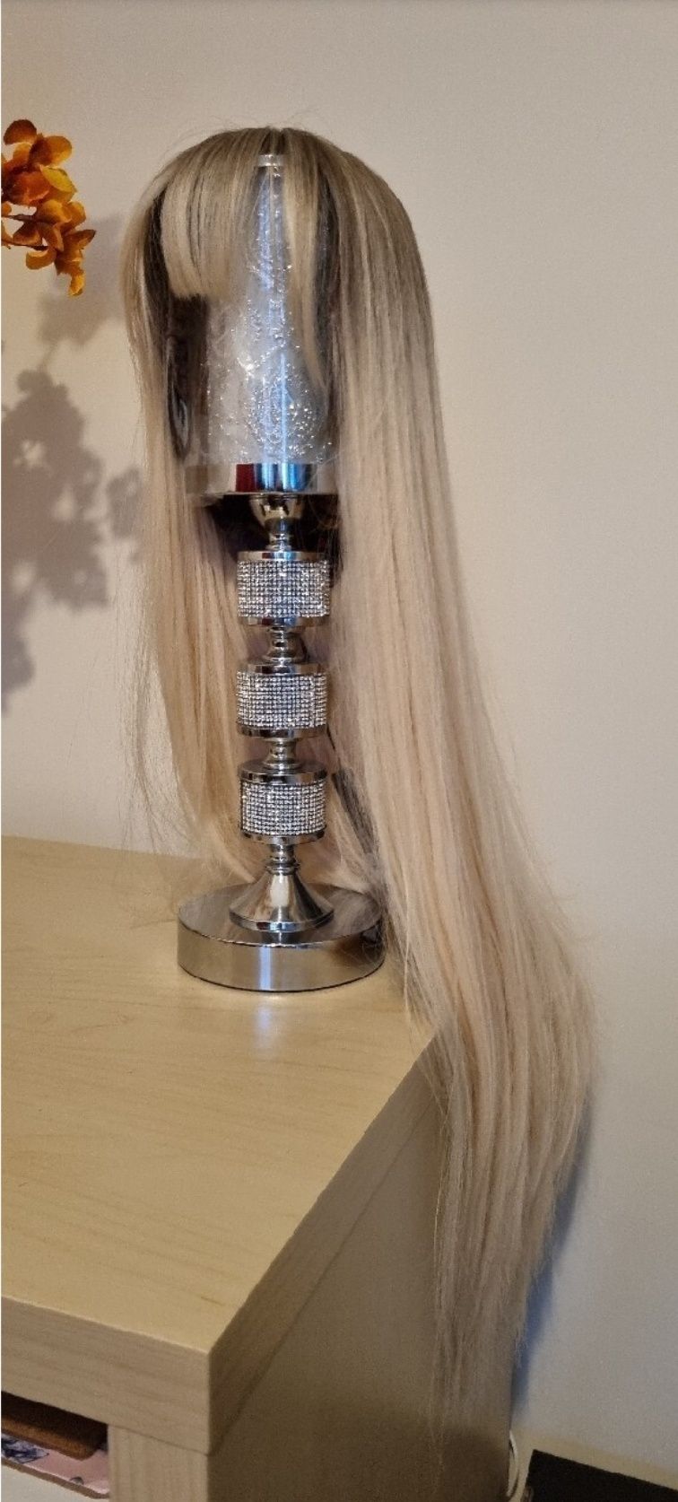 Włosy syntetyczne - peruka blond 70cm