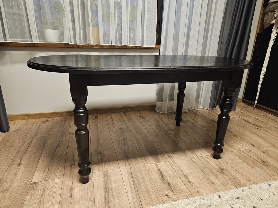 Drewniany Czarny Stół