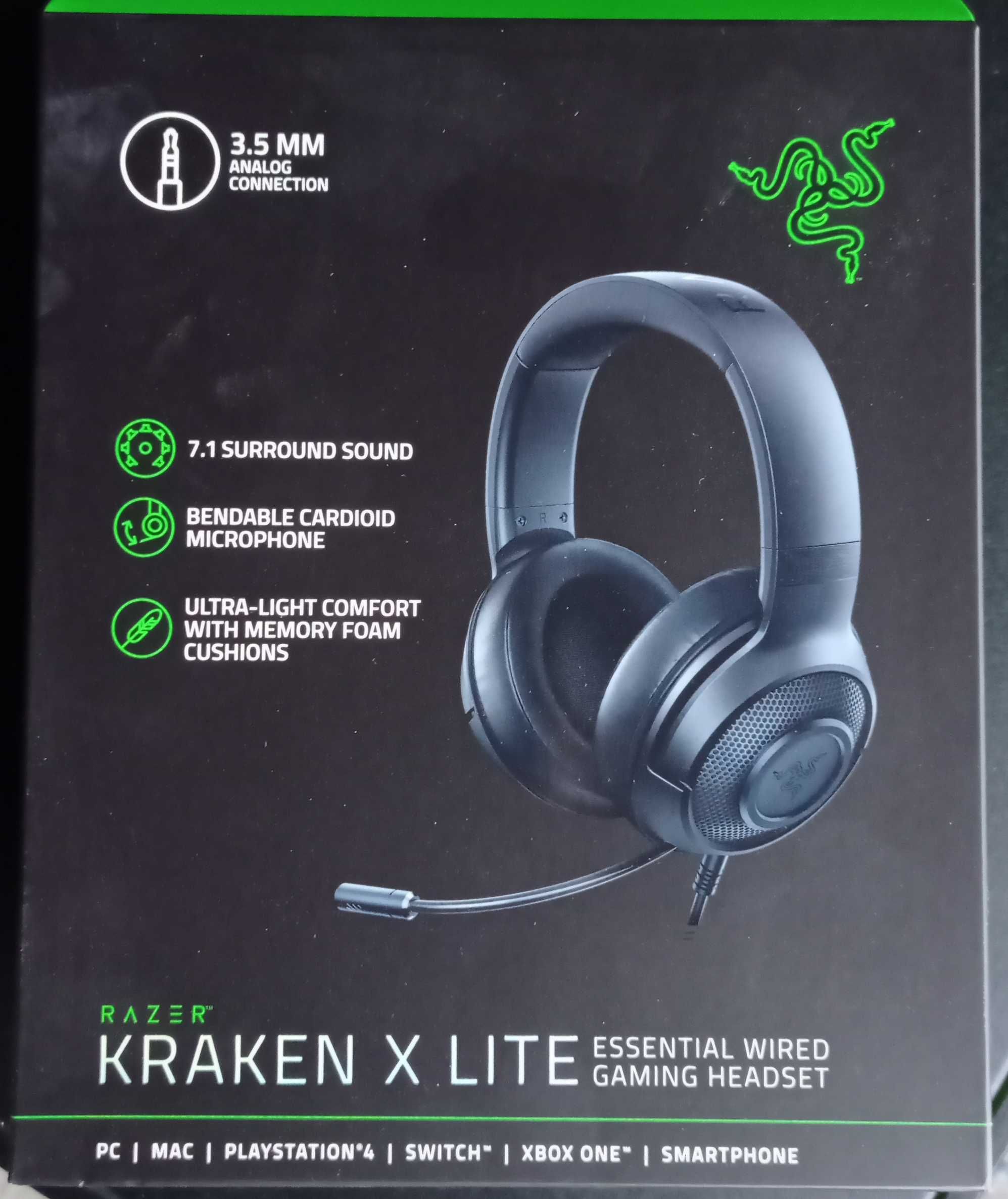 Наушники новые и практичные вакуумные.  3 Razer Kraken headset