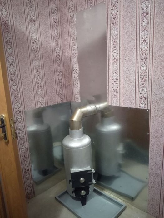 Буржуйка з газового балона