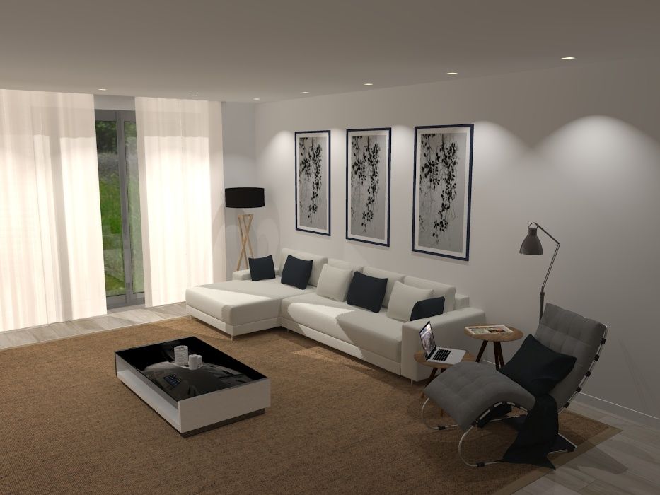 Projetos em Desenho 3D. Cozinhas. Mobiliário por medida.