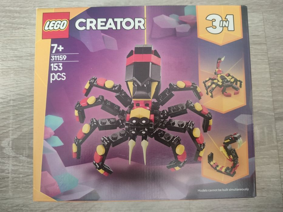 LEGO Creator 3w1 31159, pająk, skorpion, kobra