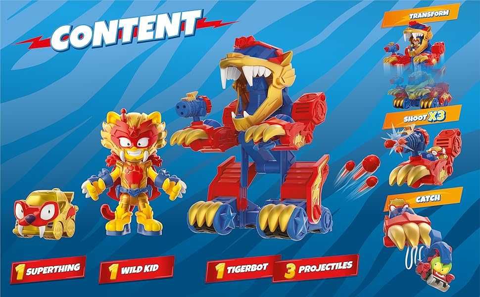 Робот трансформер SuperThings Tiger Robot Wild Transformer Tigerbot