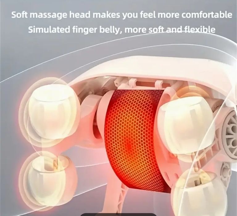 Масажер для шиї, спини та голови з функцією прогріву