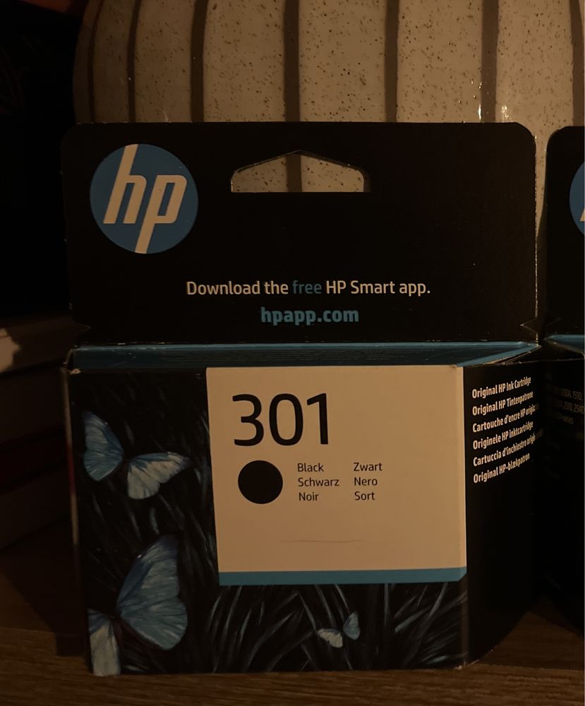 Kartridż hp 301 czarny oryginalny nowy