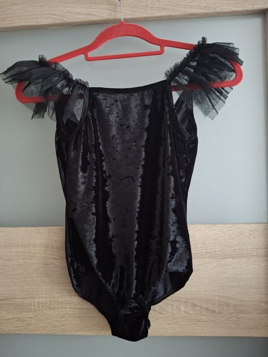 Czarne body gimnastyczne Zara 152 dla dziewczynek