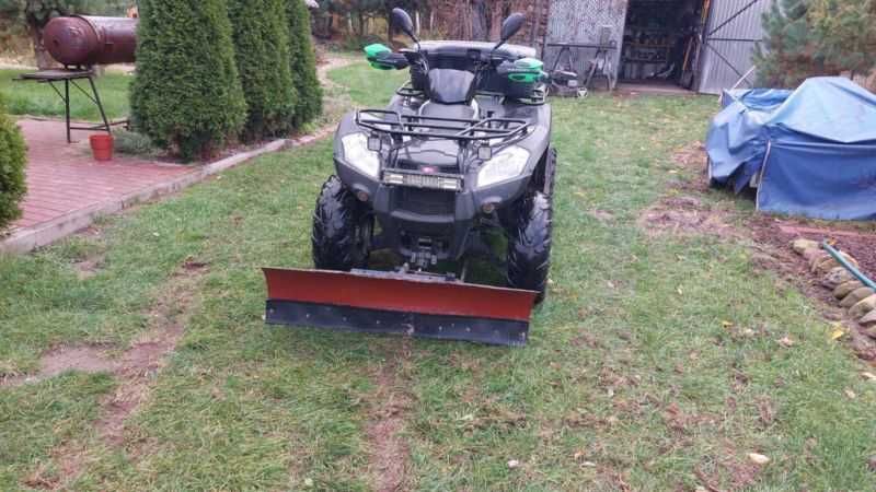 quad MXU 500  wyciągarka halogen led pług kufer  2010 zarejestrowany