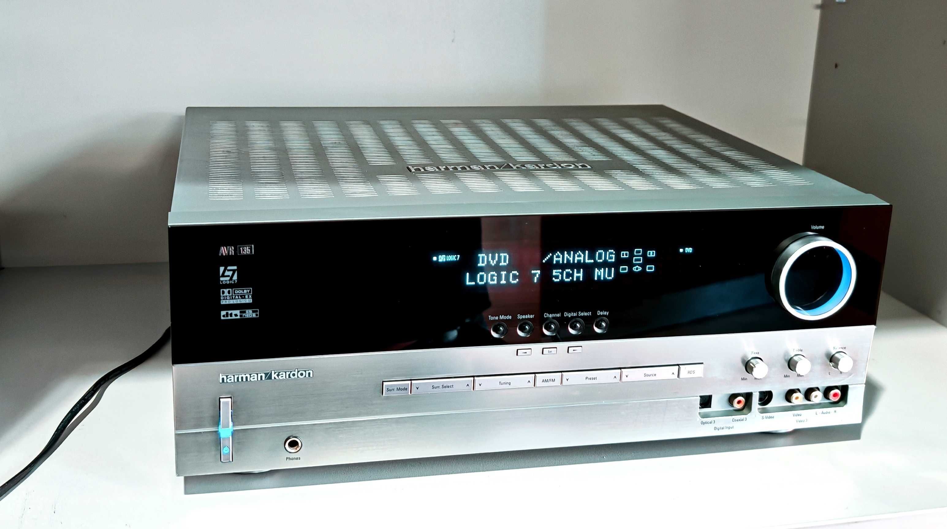Amplituner AV Harman-Kardon AVR 135 Dolby ProLogic2 6.1 DTS RDS Pilot