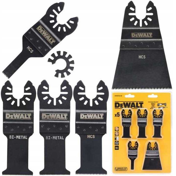 Uniwersalne brzeszczoty DeWalt - Zestaw 5 Sztuk - NOWE
