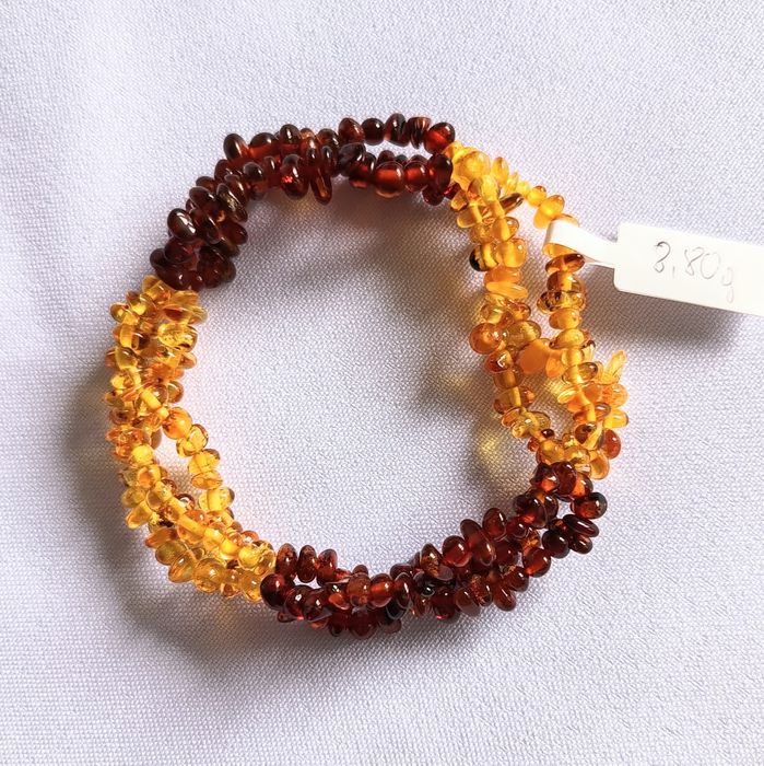 Bransoletka z Bursztynu Bałtyckiego nowa