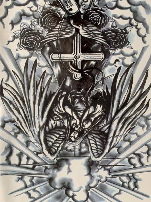 plakat cross futurystyczny angel 35x48