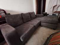 Sofa Veludo Cinza
