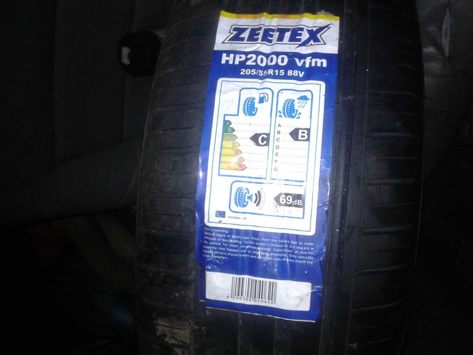 5x108 65mm ET35 Alufelga Nowa Opona Zeetex HP 2000 vfm 205 55 R15 88V
