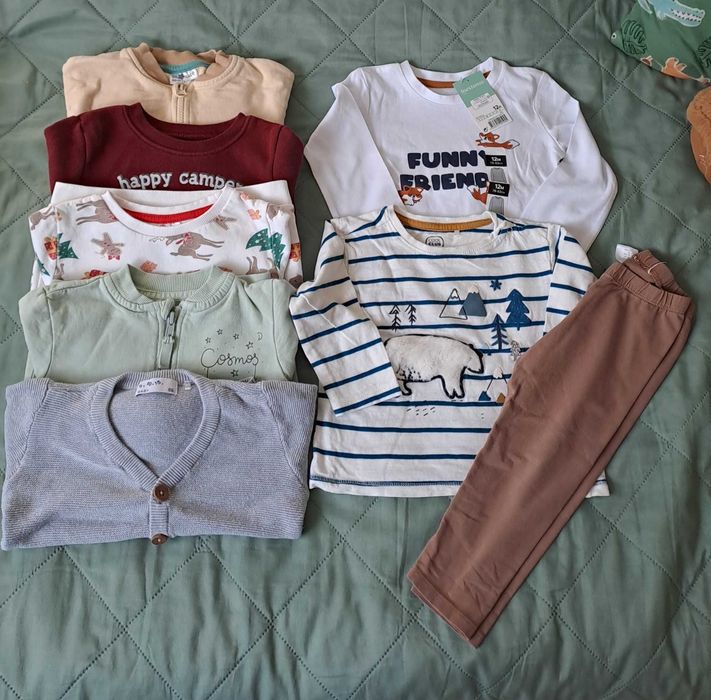 Paka ubranek chłopięcych r.86